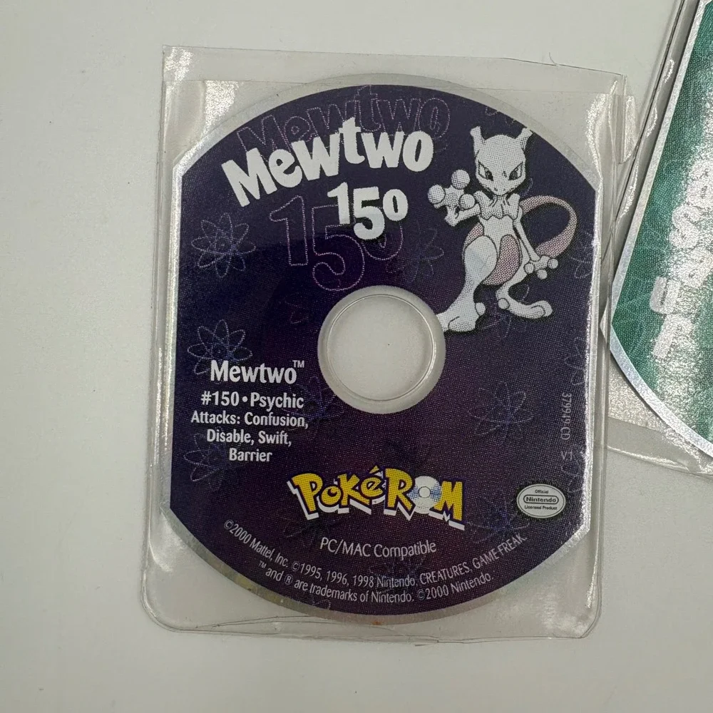 Nintendo PokeROM Mini‎ CD-ROM Bulbasaur Mewtwo Lot 2000